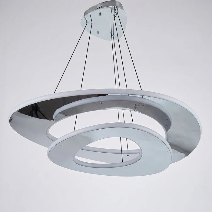 Orbel LED Chandelier - Chrome Stainless Steel - 60cm