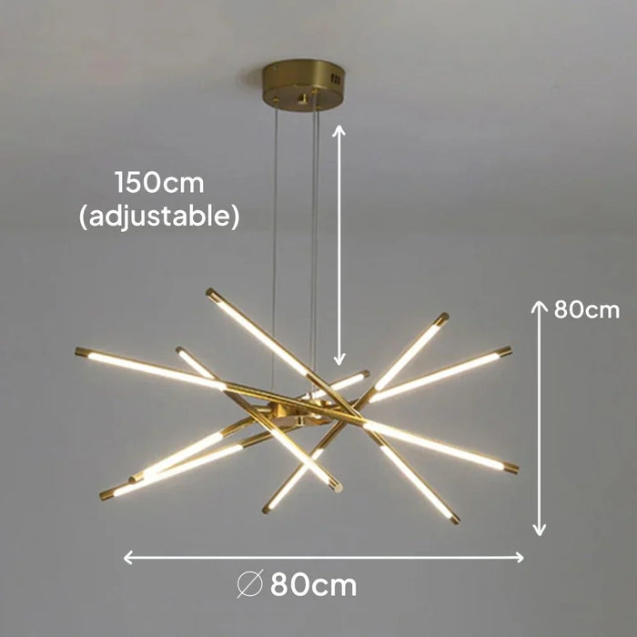 Glam LED Pendant Light - Gold