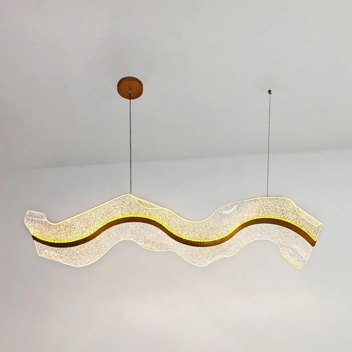 Acrylic Pendant Light - Gold