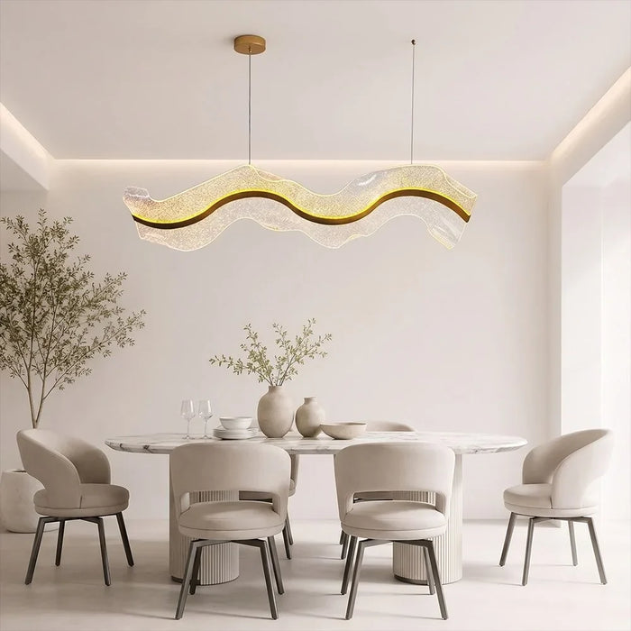 Acrylic Pendant Light - Gold