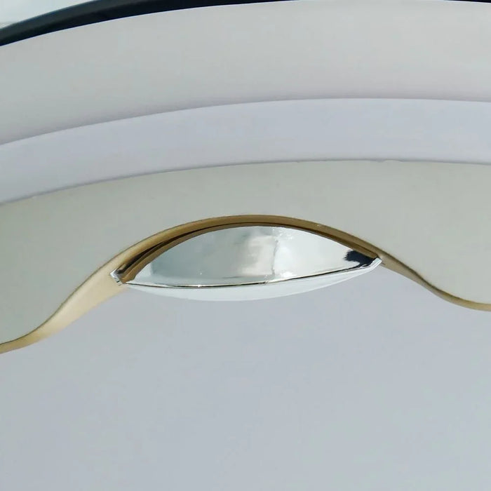 King LED Ceiling Fan Chandelier Remote 3 Color White Ceiling Light