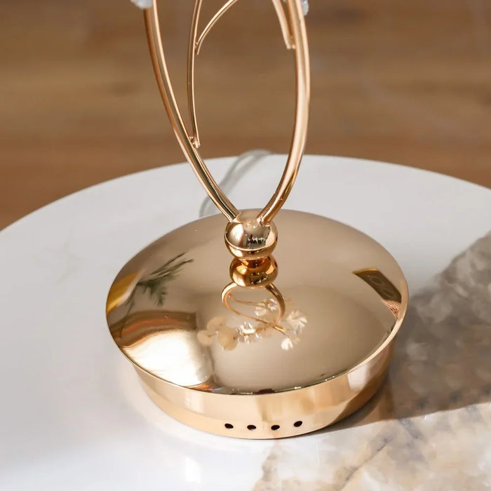 Roma Table Lamp Ceramic+Metal+Crystal D60 Xh120X W60 E14 Golden