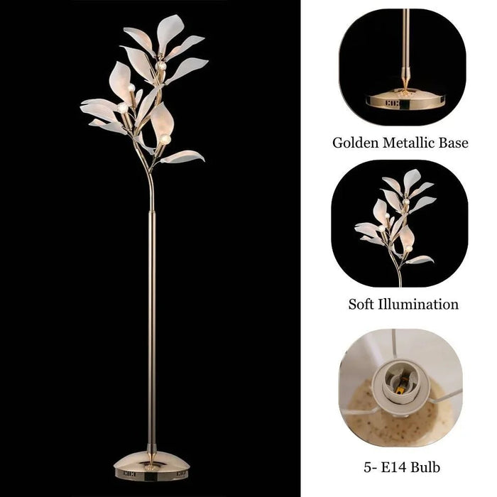 Cecilia Floor Lamp - Golden - Functional Home Illumination