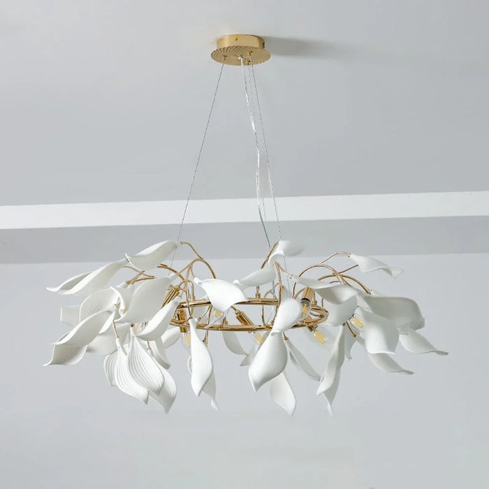 Cecilia Chandelier Ceramic+Metal D60 Xh120X W60 E14 Golden