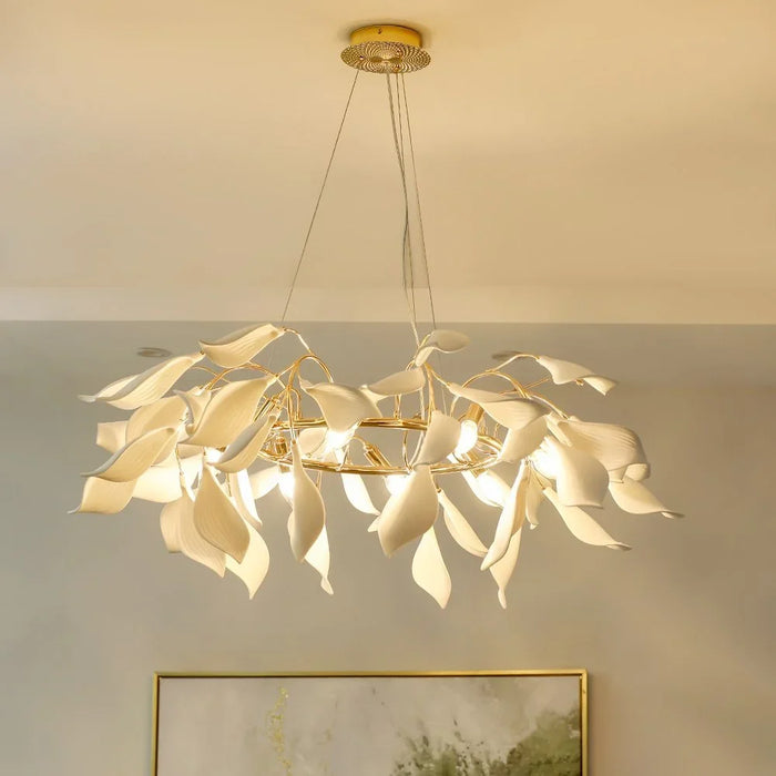 Cecilia Chandelier Ceramic+Metal D60 Xh120X W60 E14 Golden