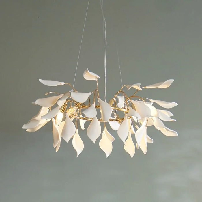 Cecilia Chandelier Ceramic+Metal D60 Xh120X W60 E14 Golden