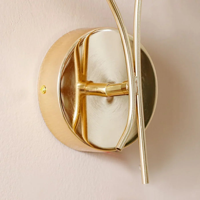 Cecilia Wall Bracket Ceramic+Metal L45xW45xH35cm E14 Golden