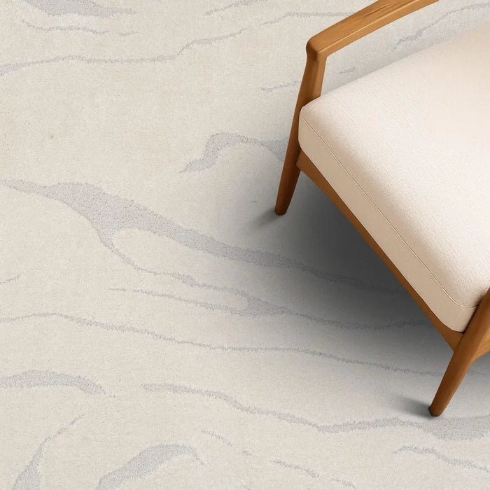 La Perle Modern Abstracts Rug | Washable Modern Rugs Style | Polypropylene + Polyester Area Rug Floor Covering | Indoor Carpet For Living Room Dining Bedroom 160X230cm-White