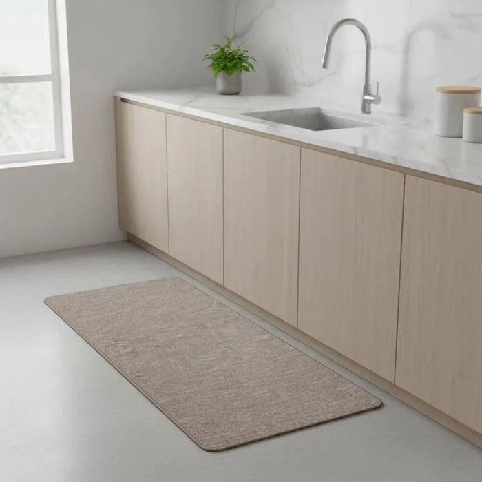 Beige Anti-Slip Kitchen Mat 45x75cm for Indoor Use