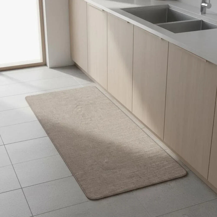 Beluxe Softy Fabric Anti-Slip Washable Kitchen Runner Mat 45x120cm - Beige | Non-Slip, Stain-Resistant, Durable Area Rug For Kitchen & Home