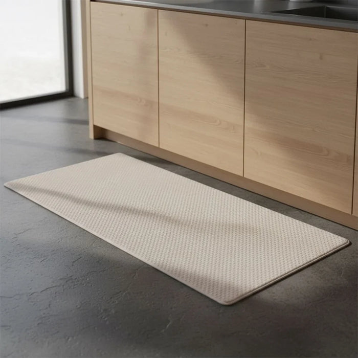 Beluxe Clouds Anti-Fatigue Cushioned Comfort Runner Mat 45x120cm Beige - Non-Slip Kitchen Floor Mat For Comfort & Support, Ideal For Home & Office Use