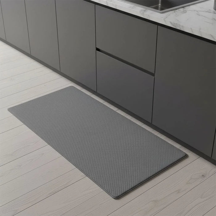 Beluxe Clouds Anti-Fatigue Cushioned Comfort Runner Mat 45x120cm Grey - Non-Slip Kitchen Floor Mat For Comfort & Support, Ideal For Home & Office Use