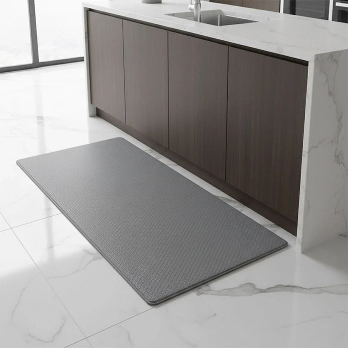 Beluxe Clouds Anti-Fatigue Cushioned Comfort Runner Mat 45x120cm Grey - Non-Slip Kitchen Floor Mat For Comfort & Support, Ideal For Home & Office Use