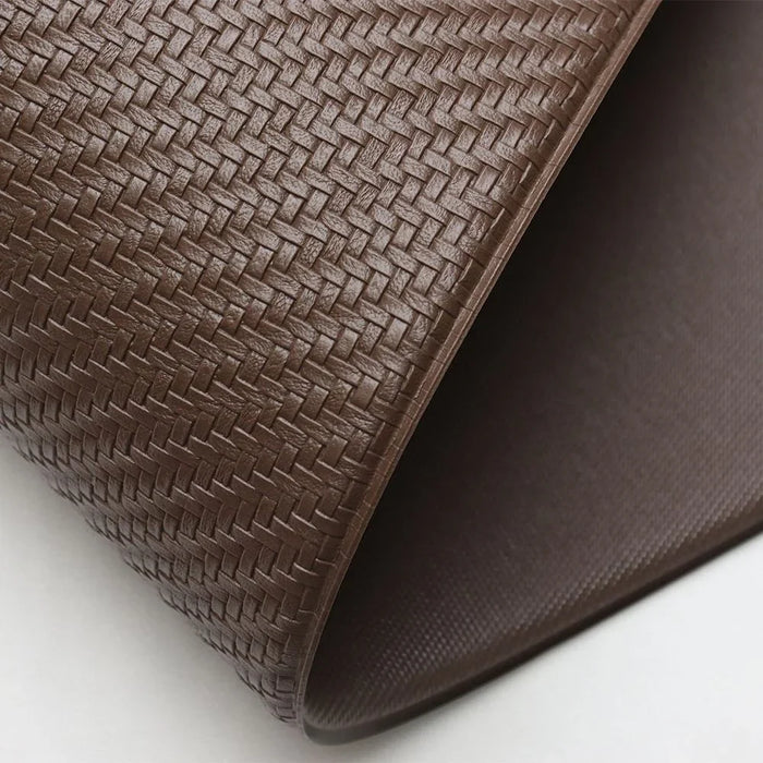 Beluxe Clouds Anti-Fatigue Cushioned Comfort Mat 45x75cm - Brown | Non-Slip Kitchen Floor Mat | Ergonomic Support For Home & Office | Durable PVC Design