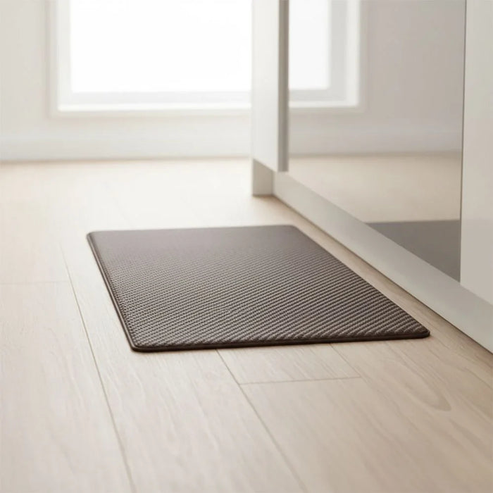 Beluxe Clouds Anti-Fatigue Cushioned Comfort Mat 45x75cm - Brown | Non-Slip Kitchen Floor Mat | Ergonomic Support For Home & Office | Durable PVC Design