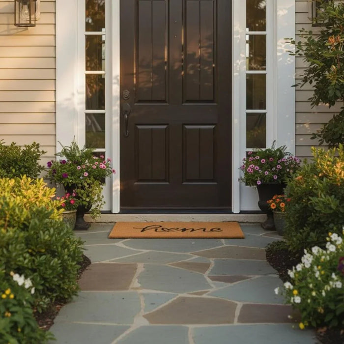 Home Door Mat - Natural Coir for Indoor and Outdoor