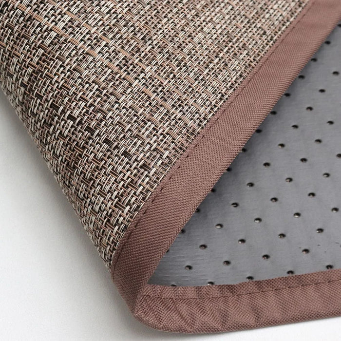 Outdoor Fire Resistant Washable Mat 100X120 cm Brown