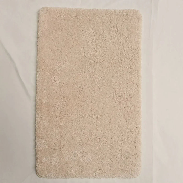 Beluxe Soffy Water Absorbent Anti-Slip Microfiber Bath Mat Set - Cream 80x50cm | Soft, Durable, Non-Slip Bathroom Rug For Ultimate Comfort & Safety