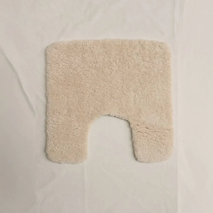 Beluxe Soffy Water Absorbent Anti-Slip Microfiber Bath Mat Set - Cream 80x50cm | Soft, Durable, Non-Slip Bathroom Rug For Ultimate Comfort & Safety