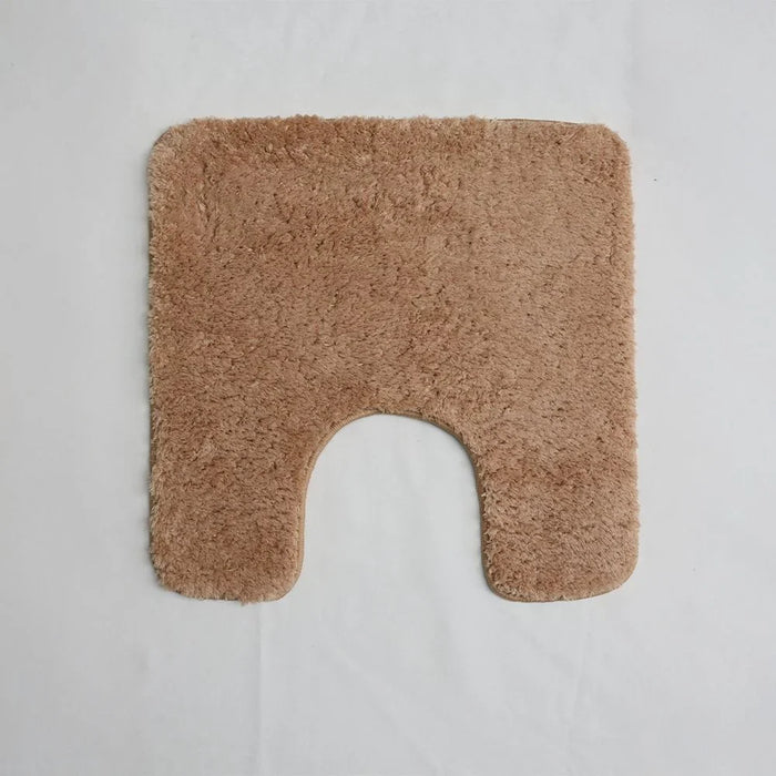 Beluxe Soffy Water Absorbent Anti-Slip Microfiber Bath Mat Set - Beige 80x50cm | Soft, Durable, Non-Slip Bathroom Rug For Ultimate Comfort & Safety