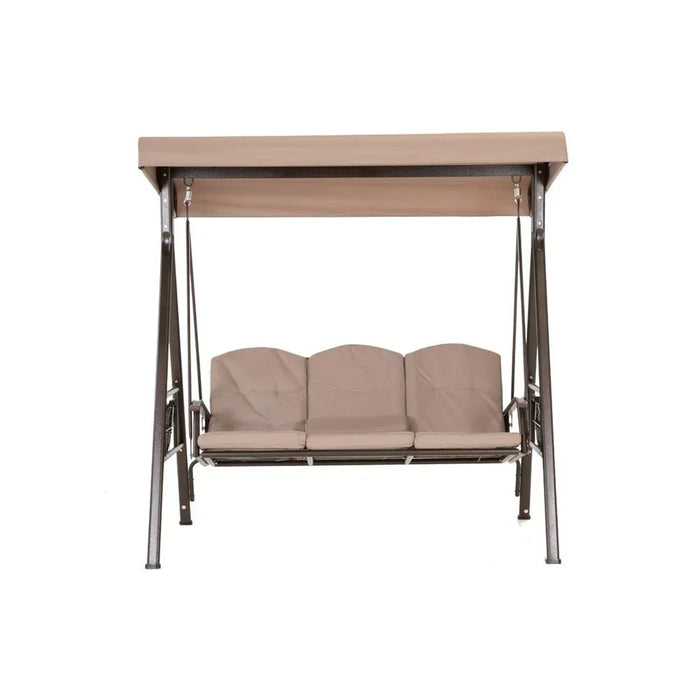 Aldora Swing Chair | Modern Design Hanging Chair | 3 Seater Hammock Chair | Heavy Duty Swing Chairs for Indoor, Outdoor, Garden | L 195 x W 115 x H 198 cm - Grey Grey 195x115x198cm