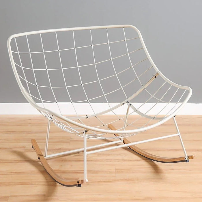 Emily Relaxing Chair Balcony Chair Porch Bistro Chair Modern Design Garden Furniture for Outdoor Bench Seating Terrace Lawn Patio Balcony - Beige