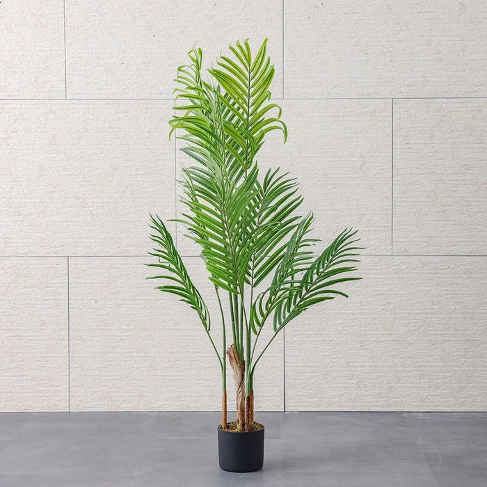 Phoenix Palm Artificial Plant, Lifelike Indoor Palm Tree For Living Room & Office Décor, Tall Faux Plant With Vibrant Green Leaves And Elegant Pot – Green