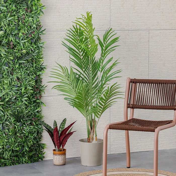 Phoenix Palm Artificial Plant, Lifelike Indoor Palm Tree For Living Room & Office Décor, Tall Faux Plant With Vibrant Green Leaves And Elegant Pot – Green