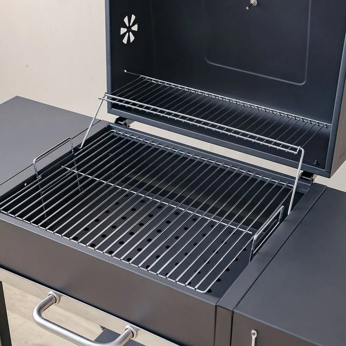 Inferno Original Charcoal Grill Bbq, Heavy-Duty Outdoor Barbecue Grill For Garden & Patio Cooking, Charcoal Rack And Steel Charcoal Grill For Garden, Patio & Backyard Cooking – Black Steel Finish