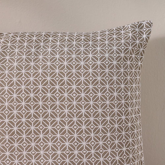 Woven Cushion  | Patio Throw Pillow Garden Farmhouse Decor | Decorative Cushion For Outdoor Seating Chair Sofa Swing Gazebo 45X45cm-Outpost Neutrals