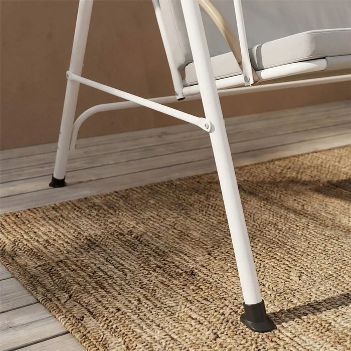 Lydia Grey 3-Seater Outdoor Swing, Polyester Garden Patio Swing Chair With 6-Month Warranty For Relaxed Seating
