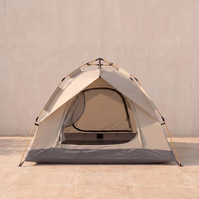 2 Person Auto Tent | Beige and Gray | Outdoor Camping