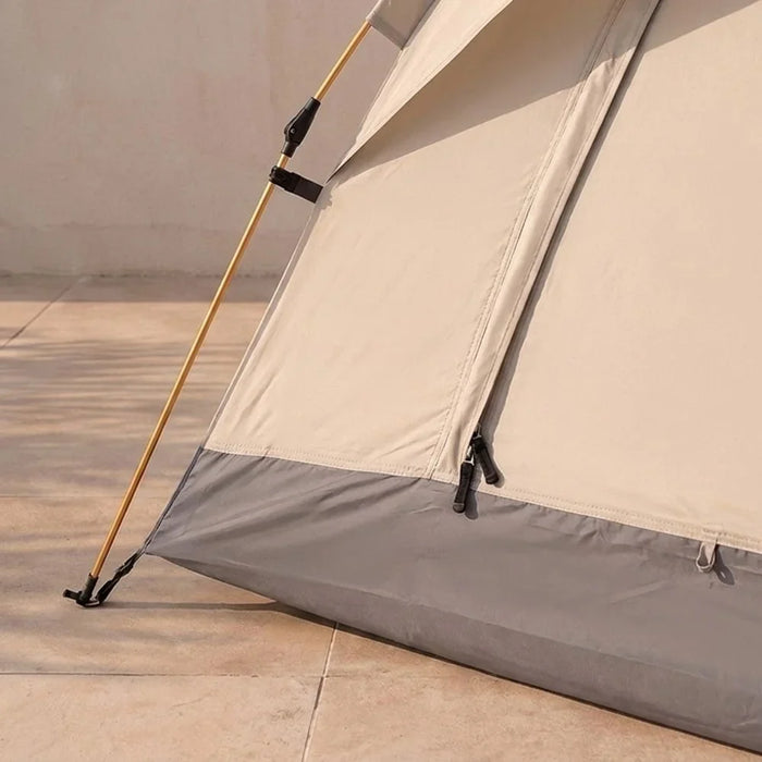 2 Person Auto Tent | Beige and Gray | Outdoor Camping
