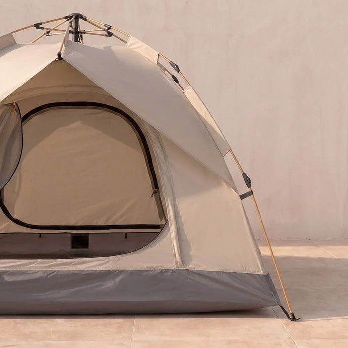 2 Person Auto Tent | Beige and Gray | Outdoor Camping