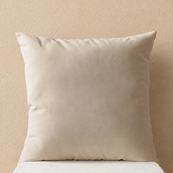 Toss Pillow Medoc Hemp Mackintosh 45x45cm, Beige, Outdoor Toss Pillow For Garden Seating, For Garden, Poolside, Patio And Family Outdoor Use