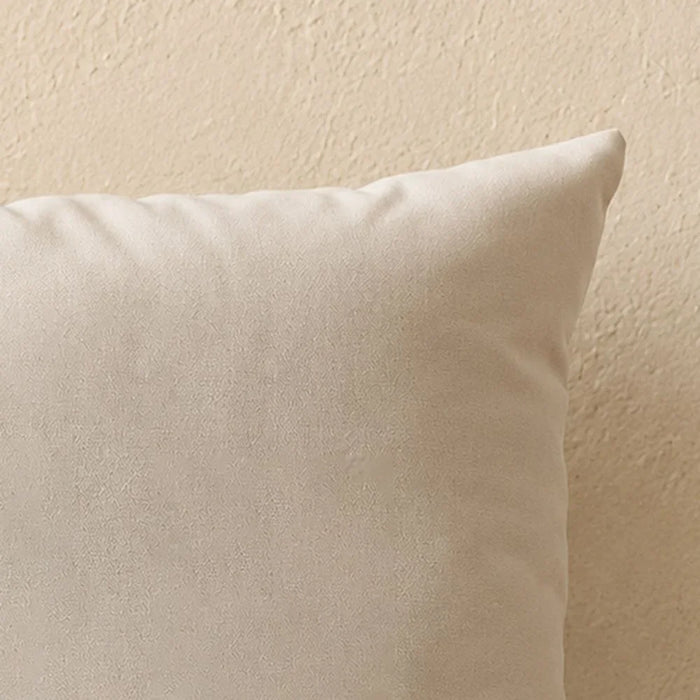 Toss Pillow Medoc Hemp Mackintosh 45x45cm, Beige, Outdoor Toss Pillow For Garden Seating, For Garden, Poolside, Patio And Family Outdoor Use