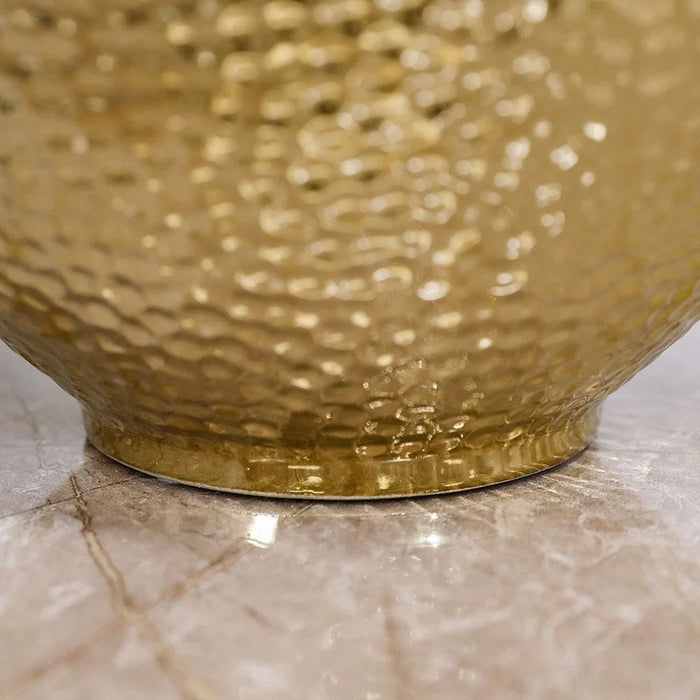 Liana Bowl Home Décor Gold Center piece Ligh weight Use as Table Decorative in Golden 26.5X26.5X12.5Cm Gold