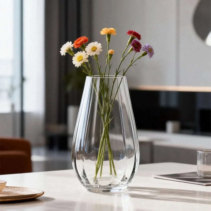 Emerelle Curved Vase 15X25Cm Clear