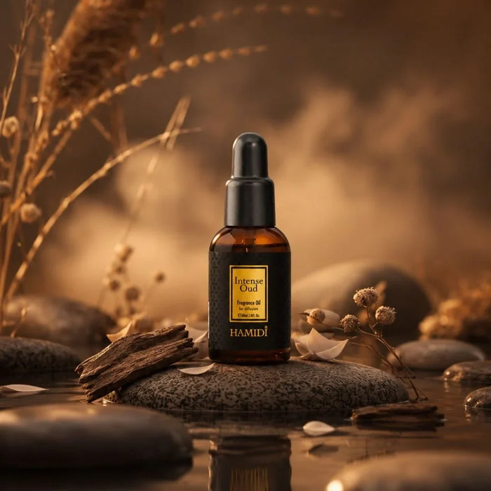 Hamidi Intense Oud Diffuser Oil 60ml, Multi Colour, Home Fragrance Diffuser Oil For Aroma Use, For Home Styling, Tabletop Display And Interior Ambience