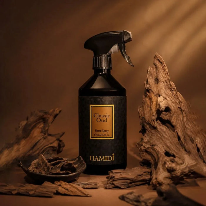 Hamidi Classic Oud Room Spray 500ml, Multi Colour, Home Fragrance Room Spray For Interior Scenting, For Home Styling, Tabletop Display And Interior Ambience