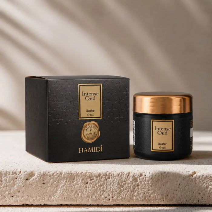 Hamidi Intense Oud Muattar 40Gm, Multi Colour, Perfumed Muattar Home Fragrance For Majlis, For Home Styling, Tabletop Display And Interior Ambience