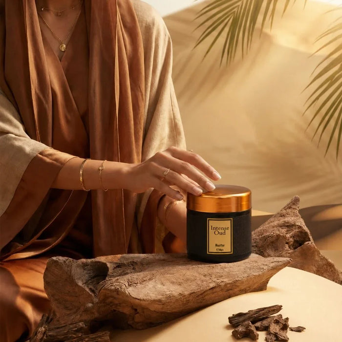 Hamidi Intense Oud Muattar 40Gm, Multi Colour, Perfumed Muattar Home Fragrance For Majlis, For Home Styling, Tabletop Display And Interior Ambience