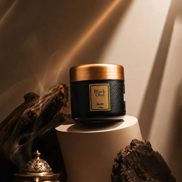 Hamidi Black Oud Muattar 40Gm, Multi Colour, Perfumed Muattar Home Fragrance For Majlis, For Home Styling, Tabletop Display And Interior Ambience
