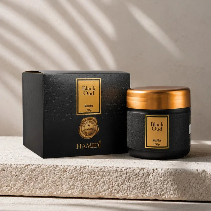 Hamidi Black Oud Muattar 40Gm, Multi Colour, Perfumed Muattar Home Fragrance For Majlis, For Home Styling, Tabletop Display And Interior Ambience