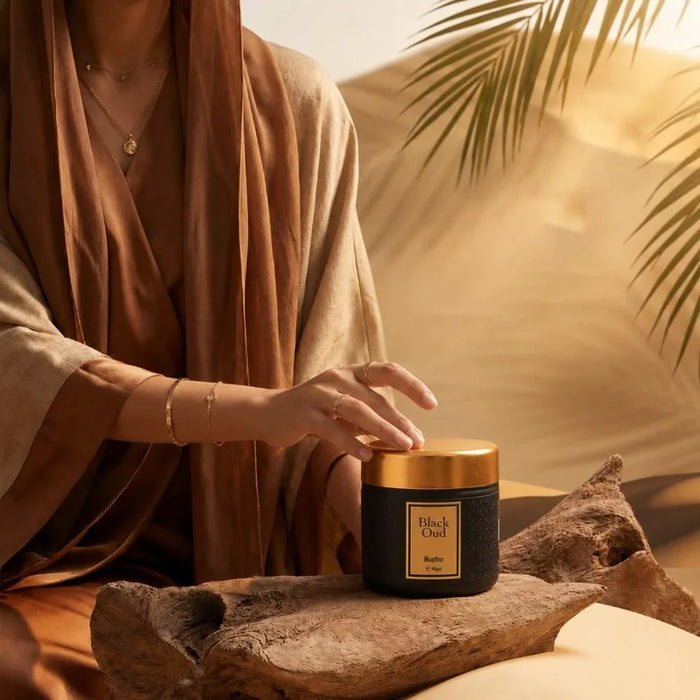 Hamidi Black Oud Muattar 40Gm, Multi Colour, Perfumed Muattar Home Fragrance For Majlis, For Home Styling, Tabletop Display And Interior Ambience