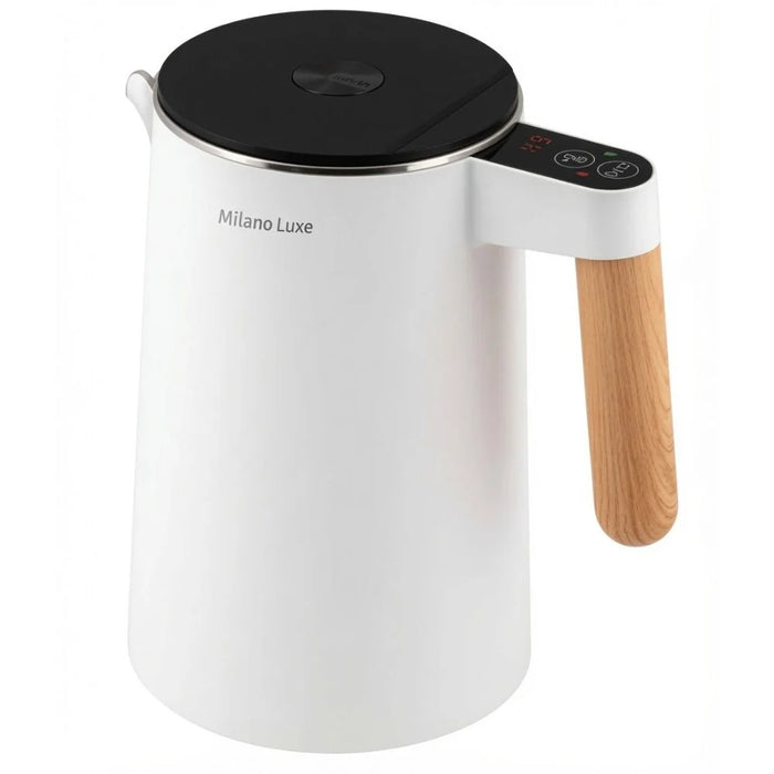 Milano Luxe Electric Kettle with Wooden Handle