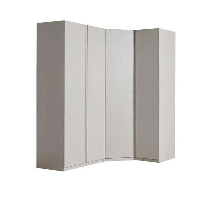 Infinity Corner Wardrobe With Hanger And Shelves | Modular Wardrobe | Modern Design Storage For Bedroom L95xW59xH230cm - L.Taupe