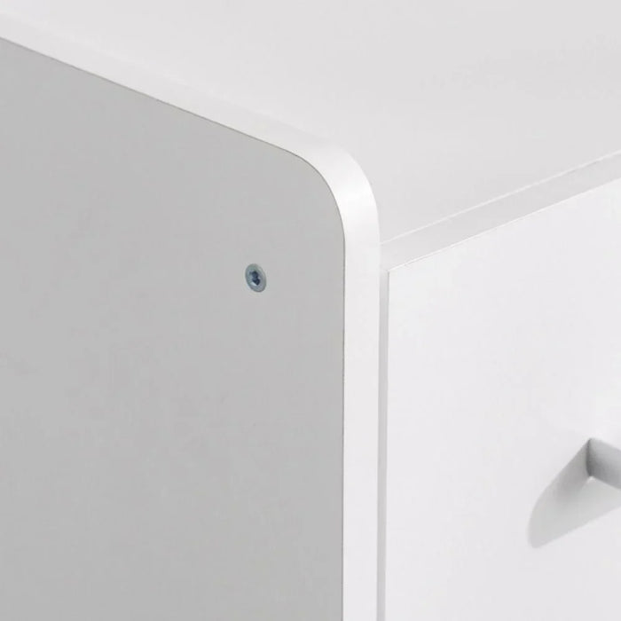 Supreme Chest Of 5 Drawers Desk Chest Of Drawers Living Room Chest Of Drawers Modern And Simple Bedroom Furniture Wall Storage Cabine -White