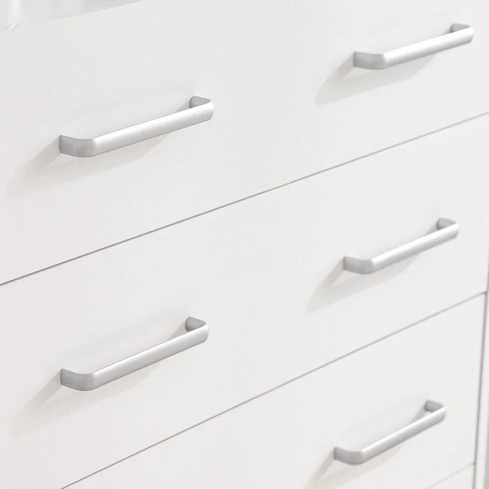 Supreme Chest Of 5 Drawers Desk Chest Of Drawers Living Room Chest Of Drawers Modern And Simple Bedroom Furniture Wall Storage Cabine -White