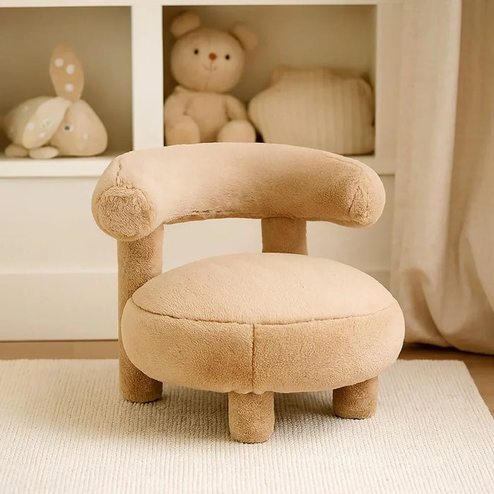 Tinytots Kids Chair – Soft, Durable Upholstered Seat For Toddlers, Perfect For Bedroom, Playroom, Or Study Corner – Light Beige